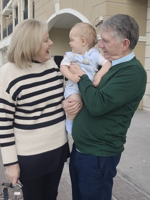 Hugh, Dolores and baby Hugh!  image