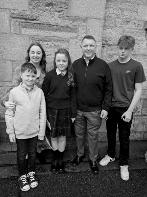 June, Keith, Thomas, Caitlin & Eoin Russell